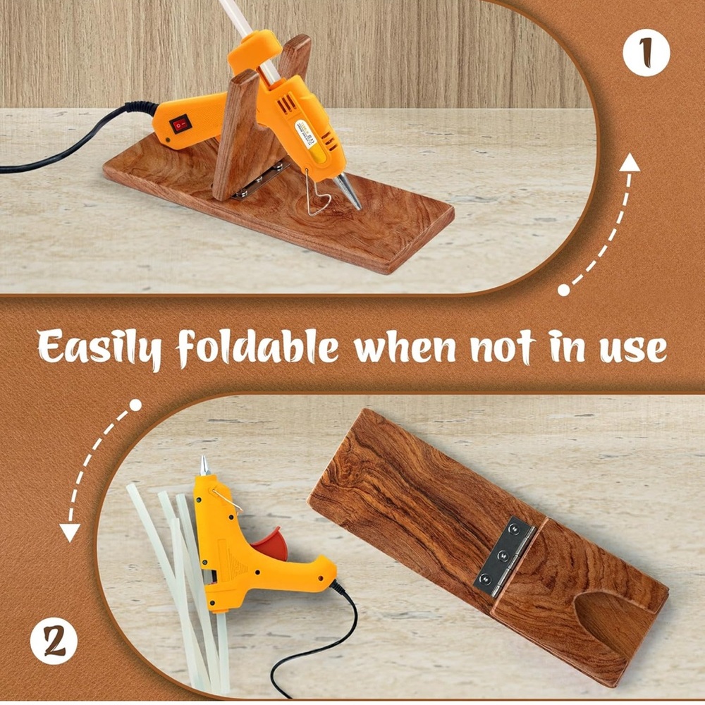 Wooden Stand For Glue Gun